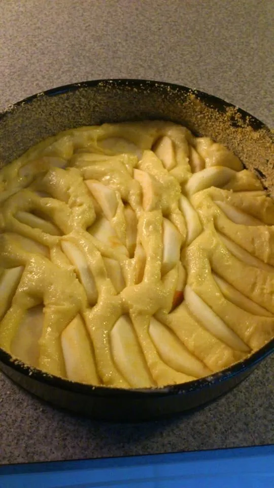 kladdig äppelkaka